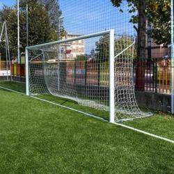 foto PORTE CALCIO IN ALLUMINIO TRASPORTABILI CON TRAVERSA DIVISA m. 5x2