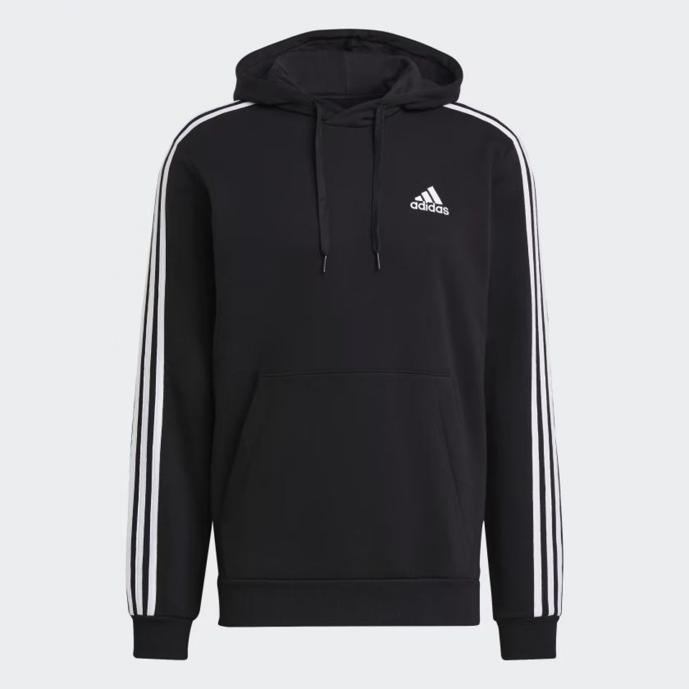 FELPA CON CAPPUCCIO ESSENTIALS ADICOLOR CLASSICS 3 STRIPES BLACK