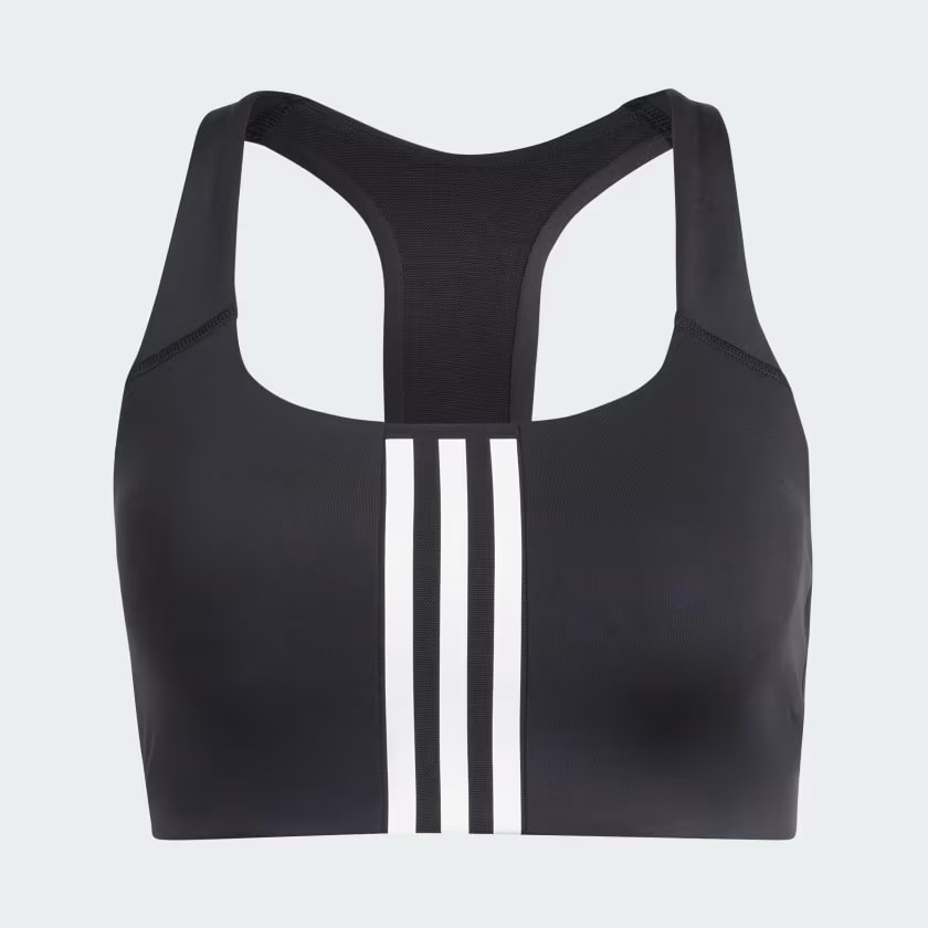 REGGISENO SPORTIVO POWERIMPACT TRAINING 3 STRIPES BLACK