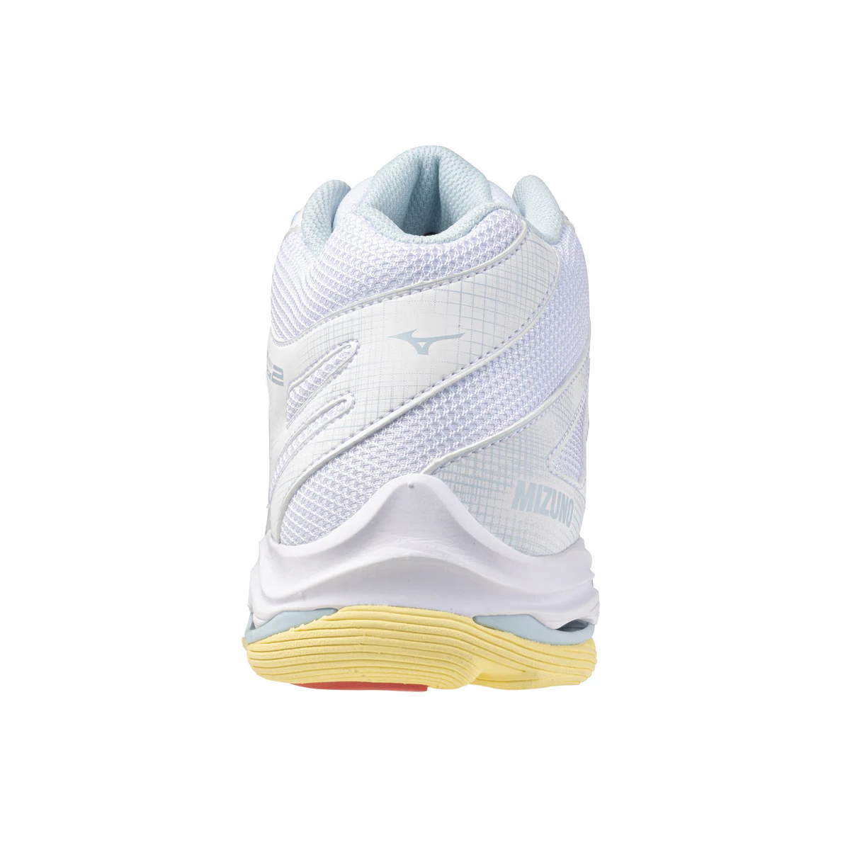 MIZUNO WAVE VOLTAGE 2 MID WHITE CALYPSO CORAL PALE BANANA