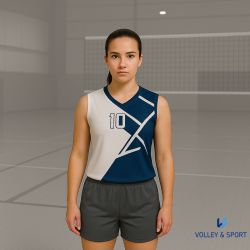 foto MAGLIA PALLAVOLO DONNA SMANICATA STAMPA IN SUBLIMATO "IL TUO DESIGN"