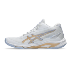 foto SALDI ASICS NETBURNER BALLISTIC FF MT 4 W WHITE CHAMPAGNE