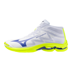 foto MIZUNO WAVE LIGHTNING PRO MID WHITE LIGHTY ELLOW DAZZLING BLU
