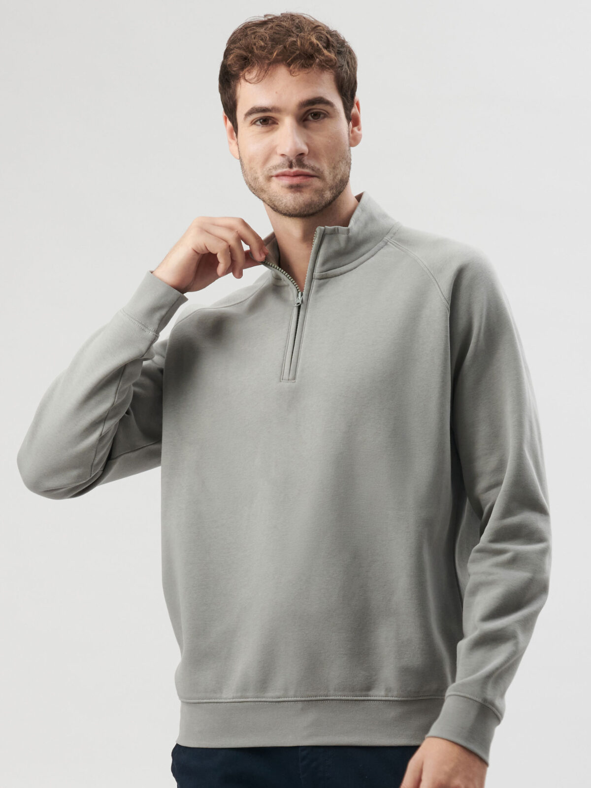 FELPA SIRIO CON MEZZA ZIP