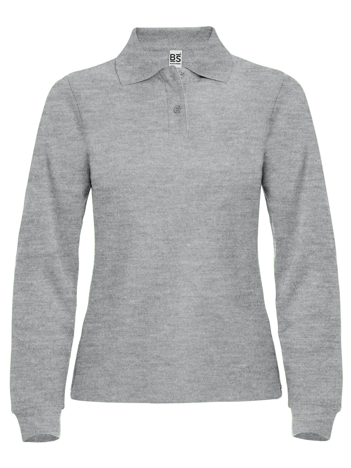 POLO MANICA LUNGA DONNA GRIGIO CHIARO