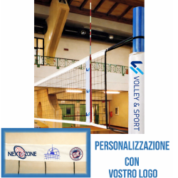 foto KIT 2 RETI  PALLAVOLO GARA norme FIPAV  polietilene PERSONALIZZATA
